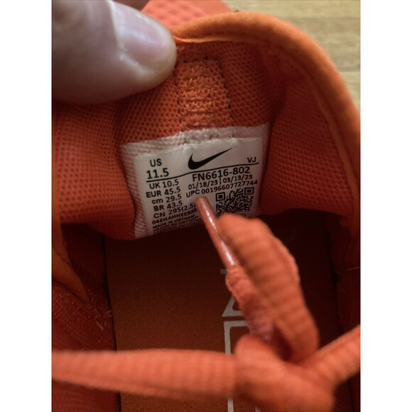 Nike Free Metcon 5 TB Team Orange White Workout Shoes Men Size 11.5 FN6616-802 - Picture 6 of 6